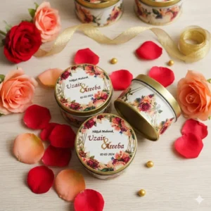 Nikkah Mubarak Favor Tin Boxes UK