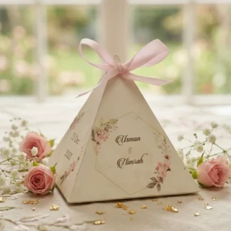 pyramid bid boxes wedding favor uk