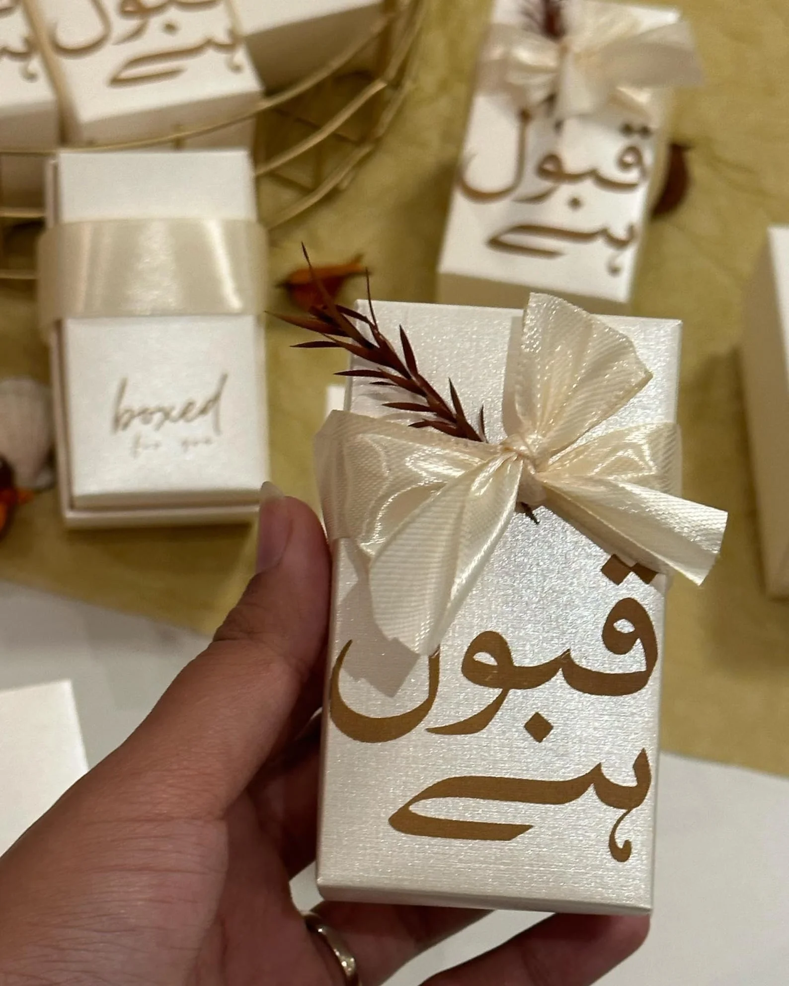 qubool ha wedding favor box uk