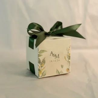 Qabool Hai Bid Box (Green) with Green Ribbon UK